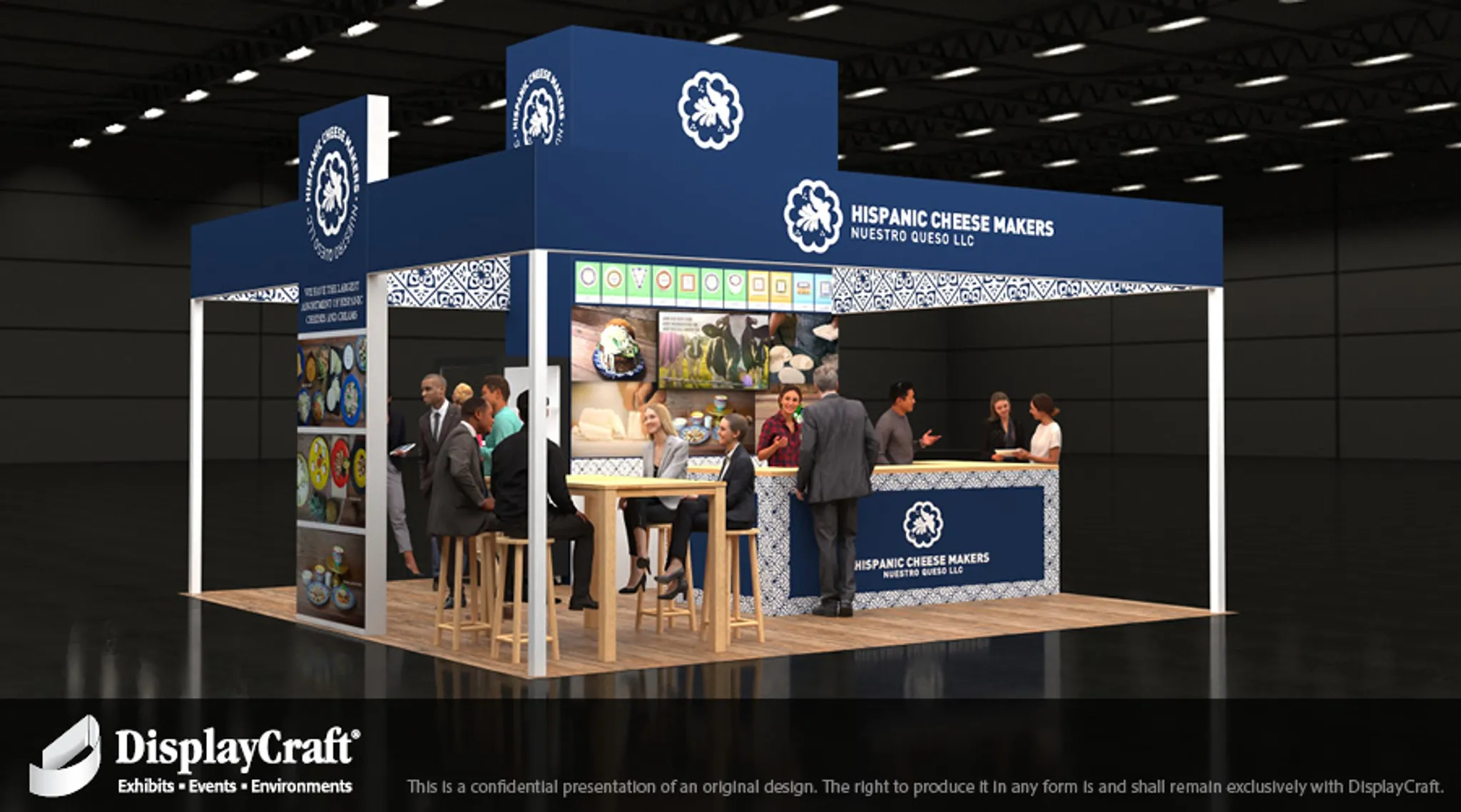 20x20 Isla booth design by DisplayCraft